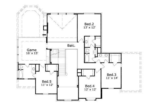 upper floor house blueprint