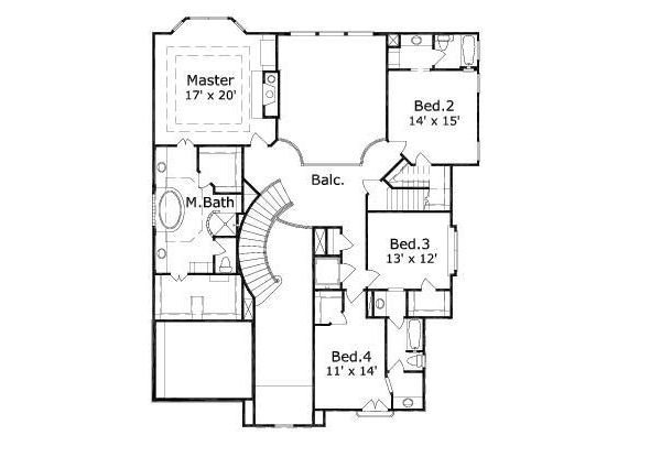 upper floor house blueprint