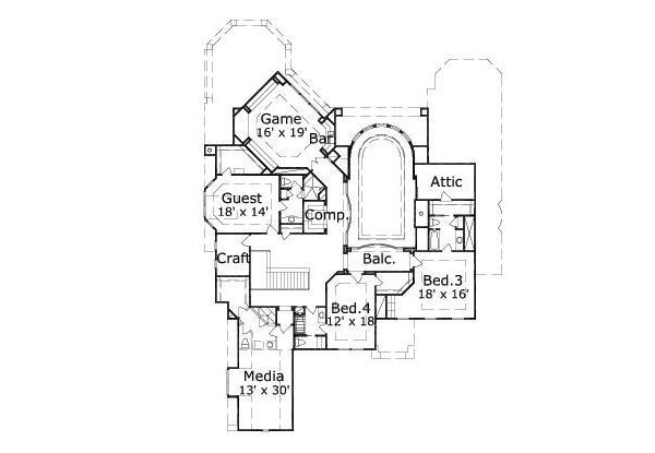 upper floor house blueprint