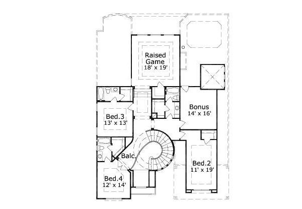 upper floor house blueprint
