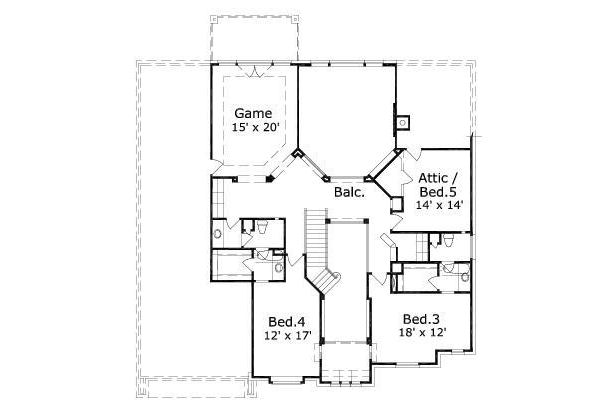 upper floor house blueprint