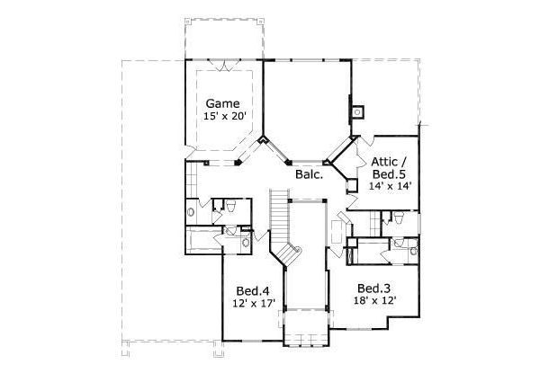 upper floor house blueprint