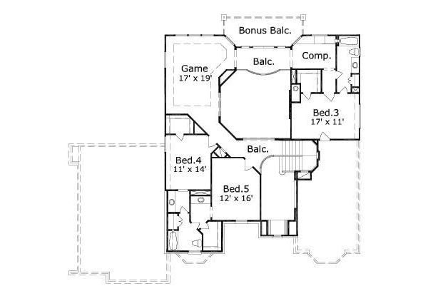 upper floor house blueprint