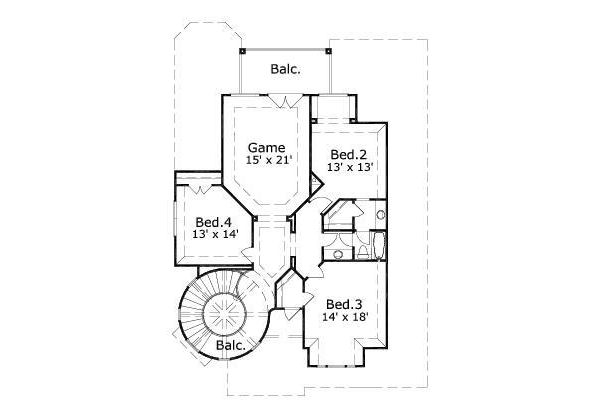 upper floor house blueprint