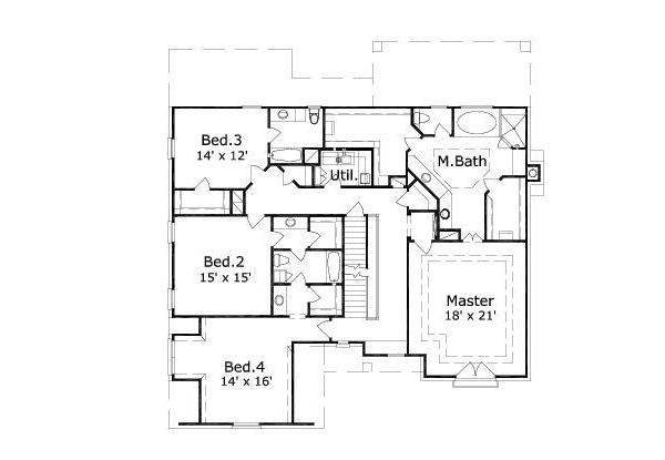 upper floor house blueprint