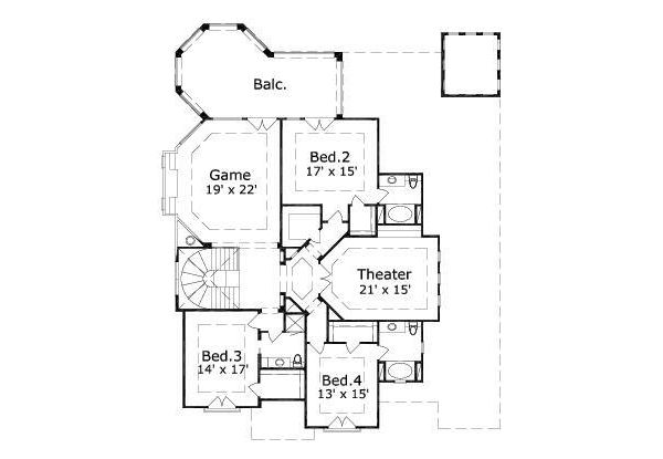 upper floor house blueprint