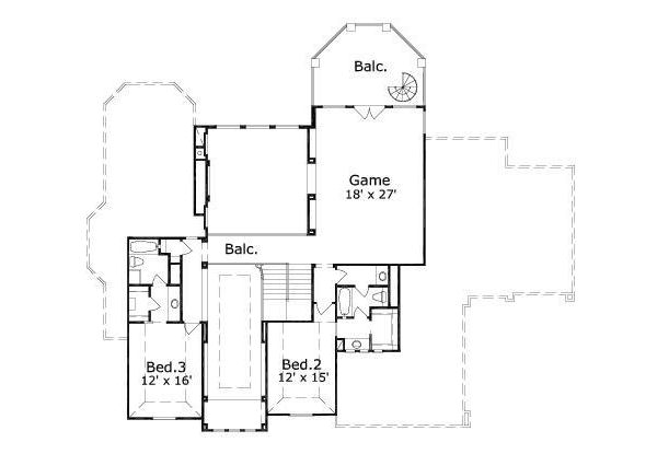 upper floor house blueprint
