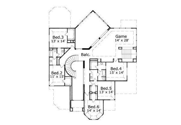 upper floor house blueprint