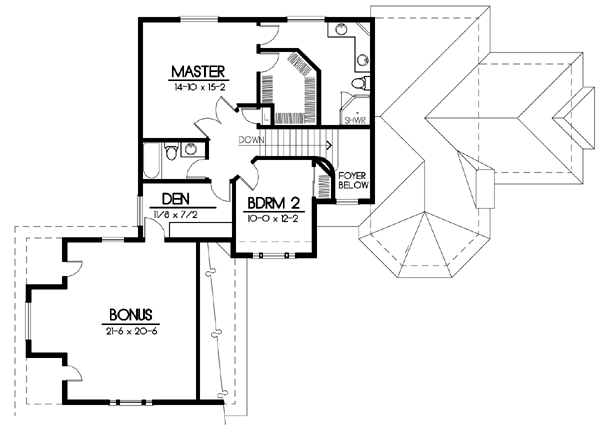 upper floor house blueprint