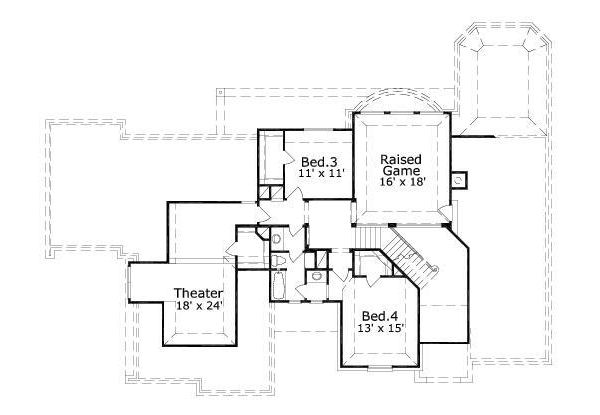 upper floor house blueprint
