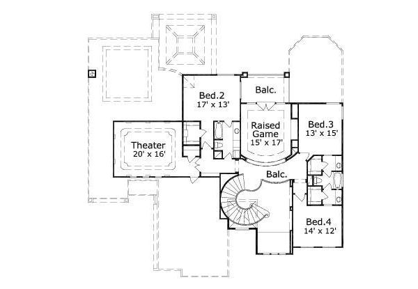 upper floor house blueprint