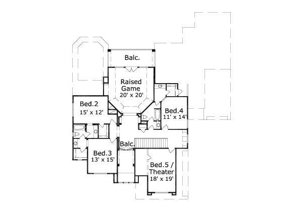 upper floor house blueprint