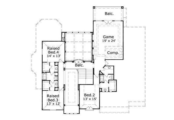 upper floor house blueprint