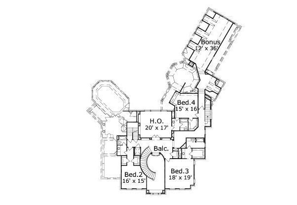 upper floor house blueprint