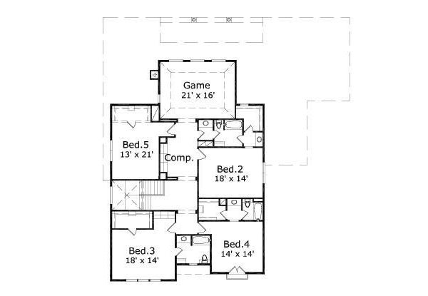 upper floor house blueprint