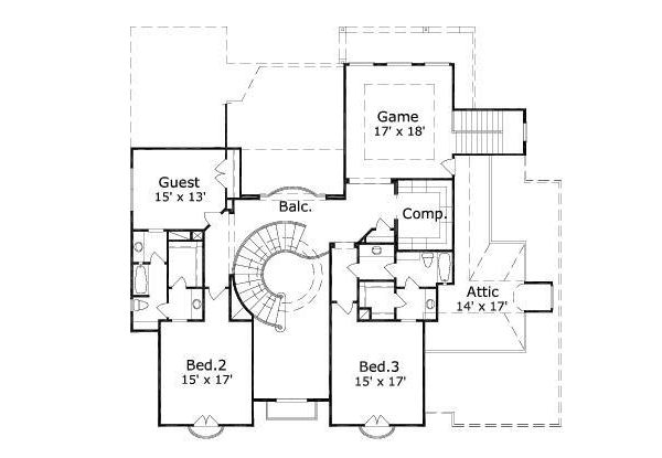 upper floor house blueprint