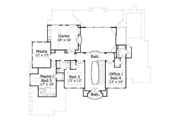upper floor house blueprint