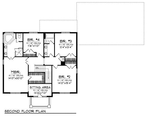 upper floor house blueprint