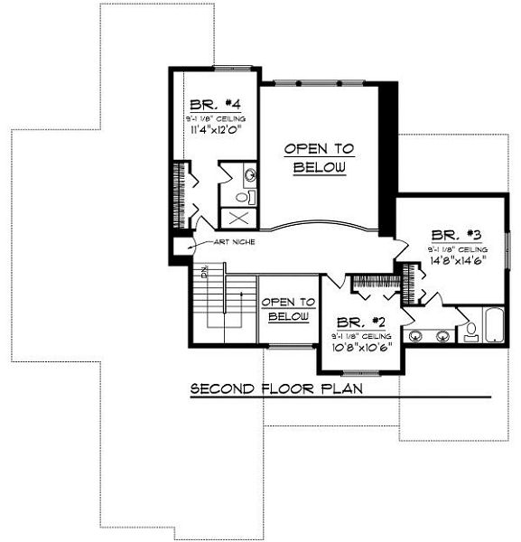 upper floor house blueprint