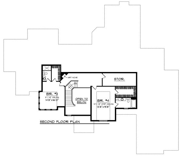 upper floor house blueprint