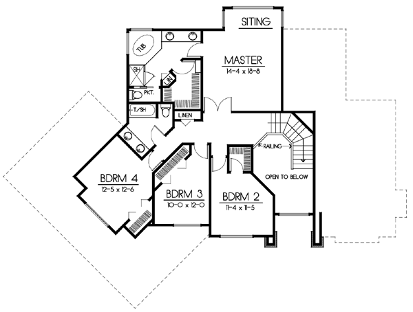 upper floor house blueprint