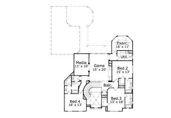 upper floor house blueprint