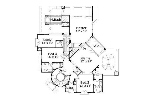 upper floor house blueprint