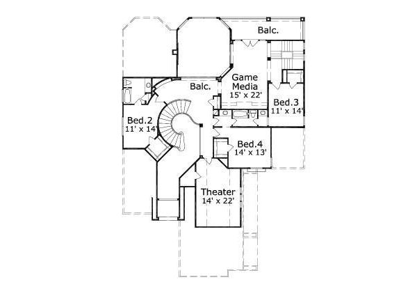 upper floor house blueprint
