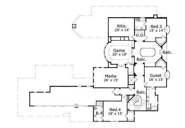 upper floor house blueprint