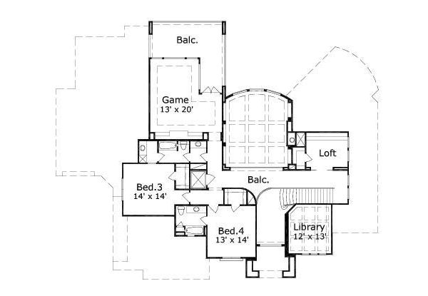 upper floor house blueprint