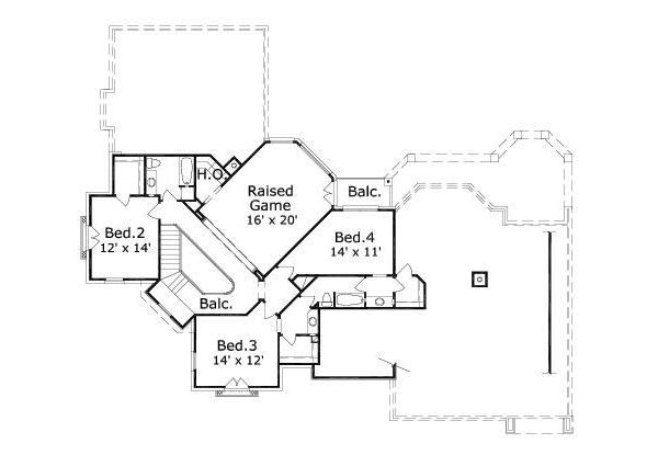 upper floor house blueprint