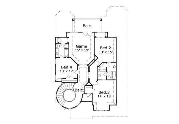 upper floor house blueprint