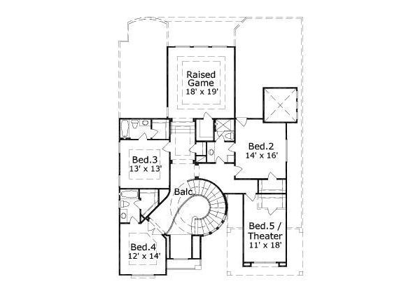 upper floor house blueprint