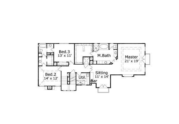 upper floor house blueprint