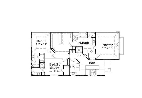 upper floor house blueprint
