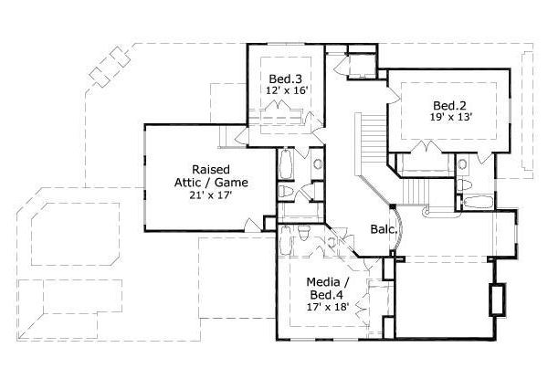 upper floor house blueprint