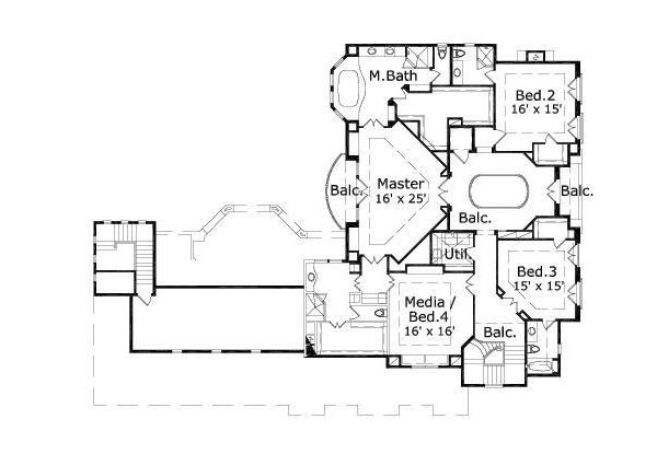 upper floor house blueprint
