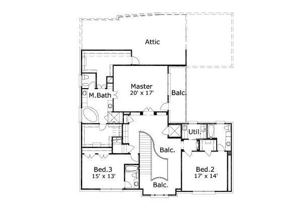 upper floor house blueprint