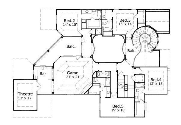 upper floor house blueprint