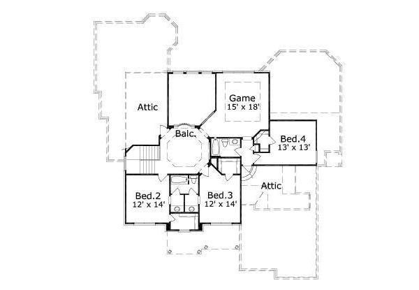 upper floor house blueprint