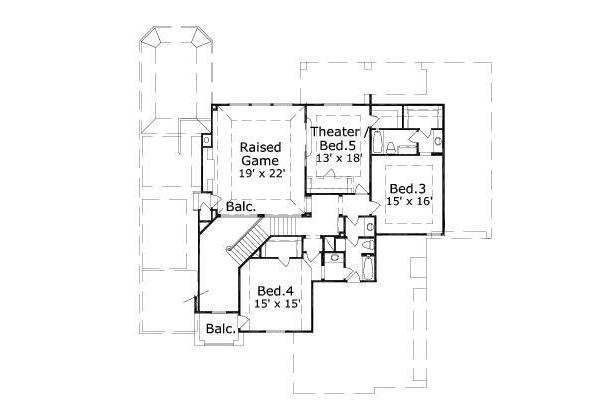 upper floor house blueprint