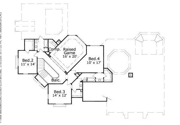 upper floor house blueprint