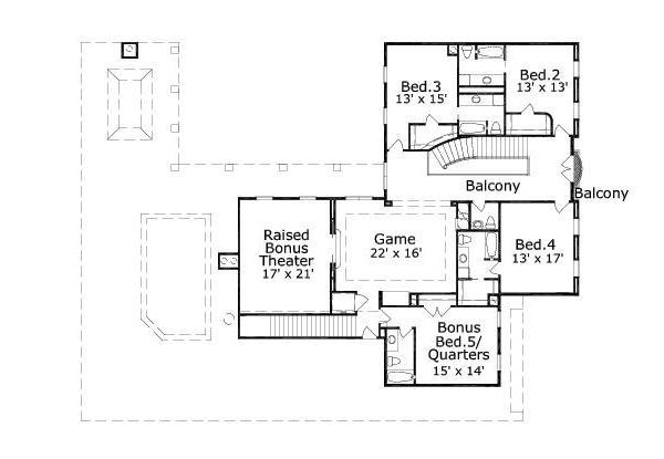 upper floor house blueprint
