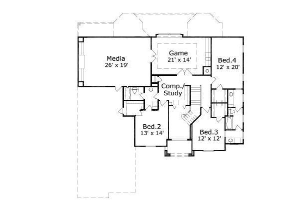 upper floor house blueprint