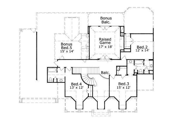 upper floor house blueprint