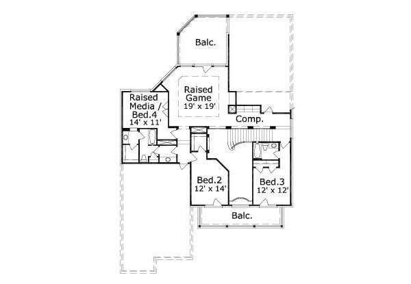 upper floor house blueprint