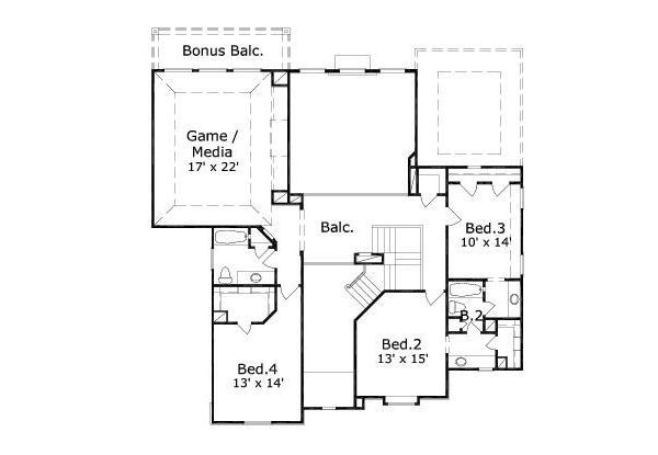 upper floor house blueprint