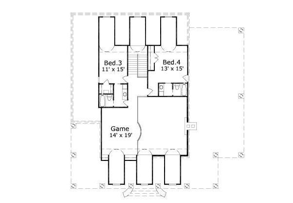 upper floor house blueprint