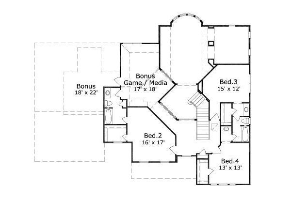 upper floor house blueprint