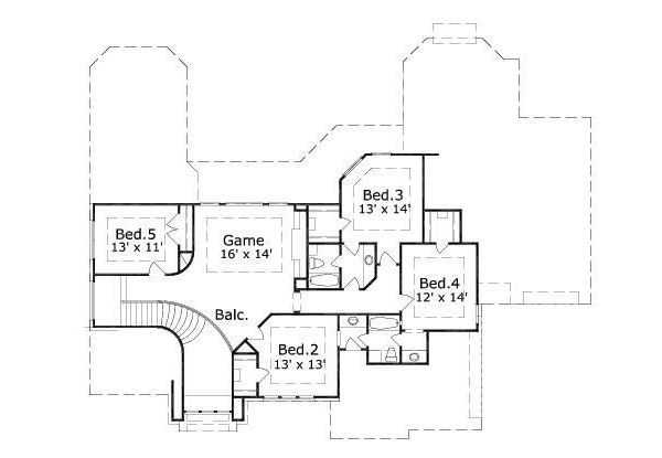 upper floor house blueprint